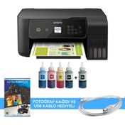 Resim Tanklı L3260 Photoink Mürekkepli Tanklı Yazıcı (1 Siyah Mürekkep ve Fotoğraf Kağıdı Hediyeli) 