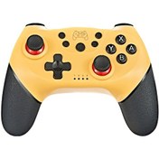 Resim Hombey Sarı Switch Kablosuz Bluetooth Oyun Kolu, Çift Motor Titreşimi Ve 6 Eksen Hareket Algılama İle Switch/switch Lite Uyumlu 