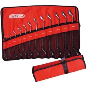 Resim CETA FORM B14-r08 Bez Çantalı 8 Parça Yıldız Iki Ağız Anahtar Takımı 