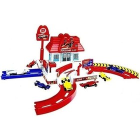 Resim F1 Yarış İstasyonu 3 Araçlı Garaj Seti 