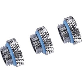 Resim Yuntech01 G1/4 Telli Soğutma Tıkanıklama Kapağı, Bakır Malzeme, Krom Kaplama, Silikon O-ring, Parayla Veya Elle Sıkılabilir, 3 Adet 