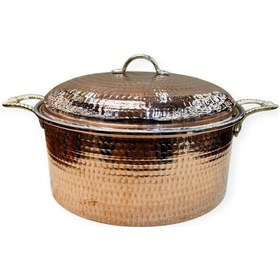 Resim Dövme Bakır Dik Tencere 30 Cm Bakır 