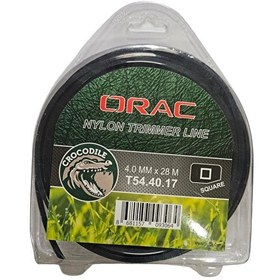 Resim Orac 4.00 MM 28 M Kare Siyah Tırpan Misinası 
