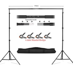 Resim ADA GREENBOX Taşınabilir 2,5x3 Metre Fon Standı 