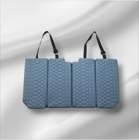 Resim BalcıoğluSRV Tüm Araçlara Uyumlu 6*70*130 Cm Ölçülerinde GRİ DERİ KAPİTONE OTO KOLTUK YATAK 