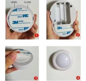 Resim PM-26973 Yapışkanlı Pilli Rgb LED Lamba 