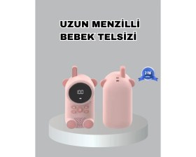 Resim sbodurhome Şarjlı Bebek Telsizi Uzun Mesafe 22 Kanal LCD Ekran Vox Modu 400 Mah 