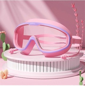 Resim Çocuklar İçin Büyük Çerçeveli Yüzme Gözlüğü Entegre 00012 Çok Renkli 