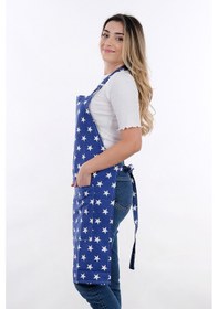 Resim Sweet Ayar Askılı Mutfak Önlüğü Yıldızlı Mavi 