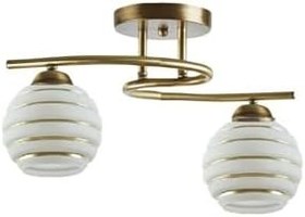 Resim Lambadar S Model Modern Gold Şerit Camlı Plafonyer Avize Gold Tek Ebat 0035-2Gold-Goldşeritcam 