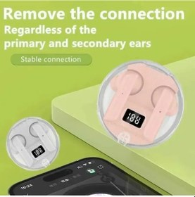Resim Pembe E10 Tws Bluetooth Kulaklık Kablosuz Kulaklıklar Gürültü Azaltma Stereo Su Geçirmez Kulakiçi Kulaklık Xiaomi Iphone İçin 
