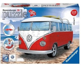 Resim Ravensburger 3 Boyutlu Plastik Puzzle VW Bus T1 125166 