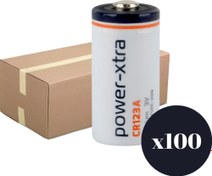 Resim CR123A Lithium Pil 100 lü Açık Paket Power-Xtra