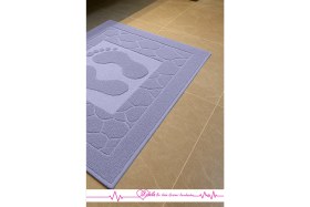 Resim Pamuklu 50X70CM Ayak Desenli, Lavabo Havlusu, Ayak Havlusu, Ayak Paspası 