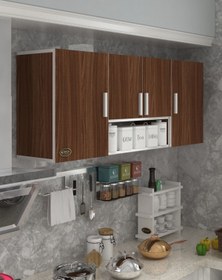 Resim Kenzlife hazır mutfak floro cvz 060*150*32 mutfak banyo dolabı kapaklı raflı 