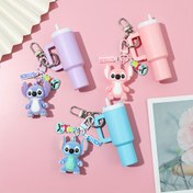 Resim Disney Stitch ve Su Şişesi Anahtarlıkları, Mini Bardak Anahtarlık Seti, Ruj Tutucu, Hap ve Bozuk Para Saklama Kutuları, Mükemmel Tatil Hediyeleri, Noel, Paskalya, Şükran Günü için Zengin Hediyeler, Arkadaşlar ve Sınıf Arkadaşları İçin İdeal Hediyeler 