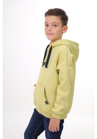 Resim Toontoy Kids Toontoy Erkek Çocuk Nakışlı Sweatshirt Açık Yeşil 