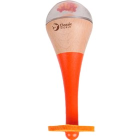Resim Classic World Ahşap Marakas - Turuncu 