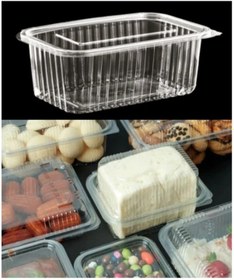 Resim Plastik Sızdırmaz Kap 2000 Gr Cc Kullan At Tek Kullanımlık Kapaklı Kase 25 Adet 