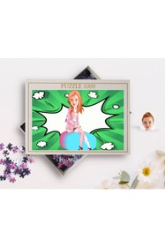 Resim Bk Gift Kişiye Özel Kadın Karikatürlü 1000 Parça Profesyonel Puzzle-32 