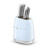 Resim Smeg KBSF02PB Pastel Mavi Standlı 6 Bıçaklı Set - 7 Parça 