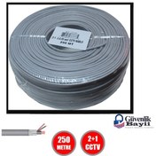 Resim Cctv Kablosu Güvenlik Kamera Kablosu 2+1 0.50Mm 250 Metre Kablo Diğer