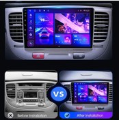 Resim Mat Kıa Rıo 2006-11 Uyumlu Krem Androıd Multimedya Gerçek 4/64 Kablosuz Carplay Geri Görüş Kameralı 