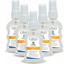 Resim Lionel 5 Adet Gözlük Temizleme Solüsyonu ve 5 Adet Mikrofiber Gözlük Temizleme Bezi 