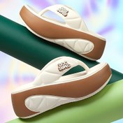 Resim 1 Çift Kadın EVA Platform Flip-Flops - Kalın Yastıklı Konfor, Açık Burunlu Yaz Sandaletleri "DGG SUPREC" Marka, Beyaz ve Kahverengi Rahat Plaj Ayakkabıları, Rahat Giyim, Plaj Ayakkabıları, Şık Flipflops, Dayanıklı Ayakkabılar 