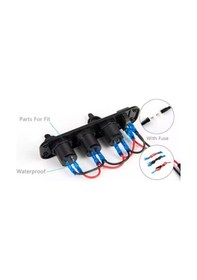Resim Çift Usb Araç Şarj Soketi Voltmetre Çakmaklık 12V Aç Kapa Anahtar (491910264) 