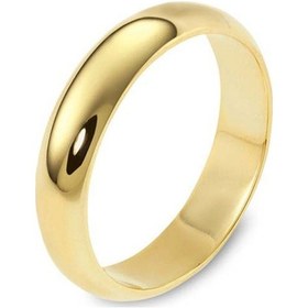 Resim Klasik Alyans 14 Ayar Altın Oval Orta Genişlik 5.90 Gram 