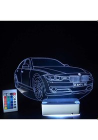 Resim Kişiye Özel Plakalı Araba 3D Led Lamba 