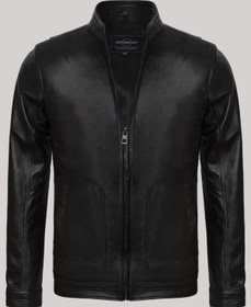 Resim Hakiki Kuzu Derisi Siyah Erkek Deri Mont Neymar Deri Ceket Siyah 