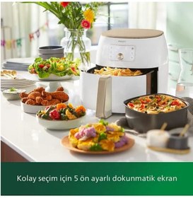 Resim Philips Airfryer Smart Sensing Fritöz, 1.4 Kg, 7.3 L Kapasite | Sıcak Tutma Modu | Rapid Air Teknolojisi 