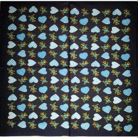 Resim Bandana Ayı Kalpli - Lacivert 