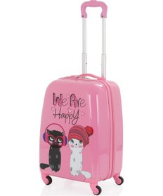 Resim Mçs V307 Abs Çocuk Valiz-pembe - Happy Baskı 