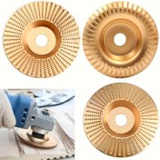 Resim 3 adet Metal Ahşap İşleme Taşlama Tekerleği Seti - Açı Taşlama Makinesi Parlatma Kiti, Ultra Dayanıklı, 125mm Çoğu Açı Taşlama Makinesine Uygun, Üç Parça Kombinasyonu Kalın Taşlama / İnce Parlatma / Kenar Kesme Gereksinimlerini Karşılar 