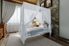 Resim Argimo Pero Sultan Tek Kişilik Başlıklı Metal Beyaz Karyola (Cibinliksiz) - 100x200 