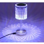Resim gaman LED Bluetooth Kristal Masa Lambası - Müzikli, Uzaktan Kumandalı, Işık Şovlu Dekoratif Lamba 