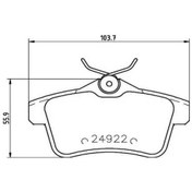 Resim Esse Otomotiv - 3008/5008/rcz/c4/ds5 Arka Fren Balatası 2009- 1617272680 