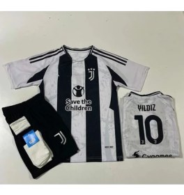 Resim Juventuss 2024-25 Yeni Sezon Kenan Yıldız Iç Saha Çocuk Forması 4'lü SETDAL99 