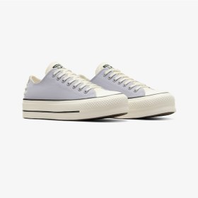Resim Converse Chuck Taylor All Star Lift Crafted Laces Kadın Lila Platform Sneaker A12553c Mor 