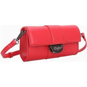 Resim Buffalo Clutch Curve Night Baguette Çanta Kırmızı 