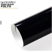 Resim Piano Black Parlak Siyah Cam Tavan Görünümlü Folyo 80cm X 152cm 