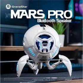 Resim Gümrük Bey Gravastar Mars Pro Taşınabilir Kablosuz Bluetooth Hoparlör 15 Saat Oynatma Süreli Modern Tasarımlı 