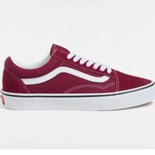Resim Vans VN000CR5ZCF1-Old Skool Bordo Kadın Deri Lifestyle Ayakkabı 