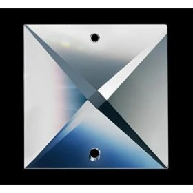 Resim Ada Avize 20 mm Şeffaf Kare Plaket Avize Taşı 10 Adet 