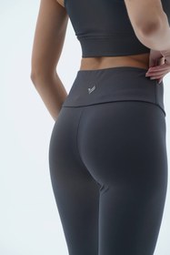 Resim Aero Motion - Füme Yüksek Bel Push-Up Toparlayıcı Tayt - Füme / XL 