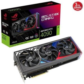 Resim Asus ROG Strix GeForce RTX4090 OC ROG-STRIX-RTX4090-O24G-GAMING 24GB GDDR6X 384Bit DX12 Ekran Kartı 