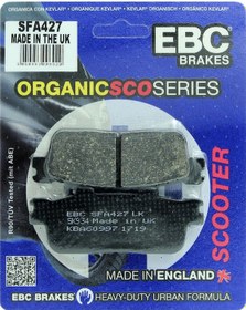 Resim Sym Hd 2 200 Evo Organik Arka Fren Balatası Ebc 